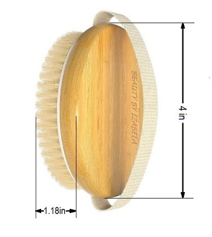 Round Wooden Natural Bristles